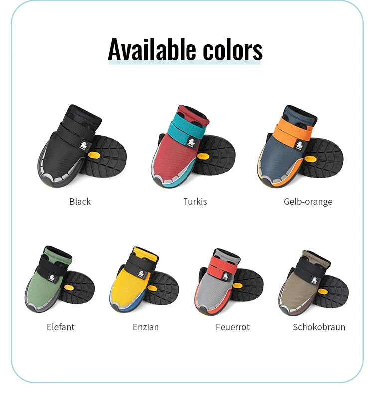 Truelove Explorer Pet Shoes Vibram Sole Reflective Durable Anti-slip Soft Mesh Nylon Comfortable Outdoor 2/4pcs TLS4862