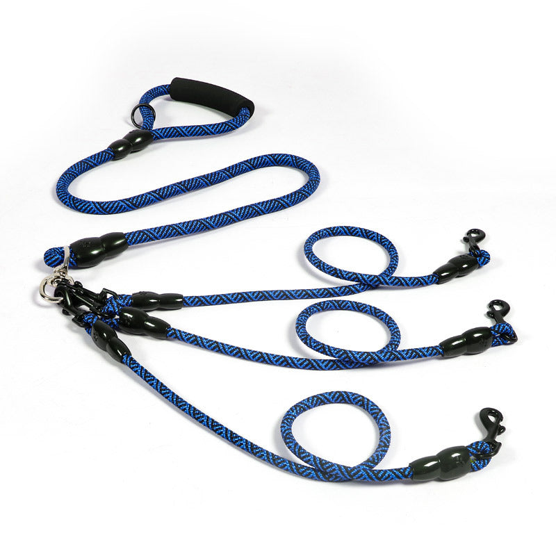 Multi-Dog Leash – Walk 1, 2, or 3 Dogs Without Tangling . Blue 3 Dogs