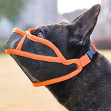 Short Snout Dog Muzzle to Prevent Eating Everything – Soft Mesh, Secure Fit .
