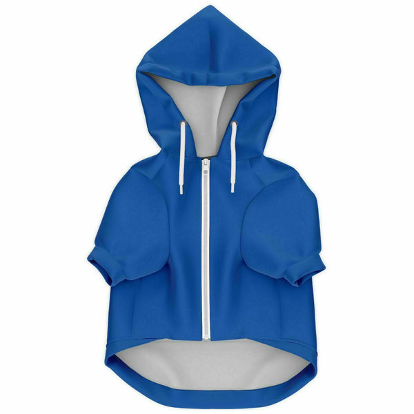 Dog Zip-Up Hoodie - Eat Fart Snore Repeat - Blue