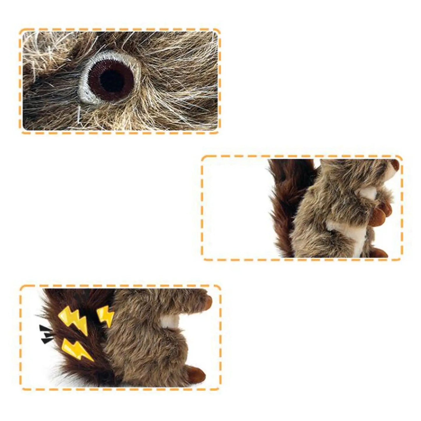 Squirrel Plush Squeaky Dog Toy