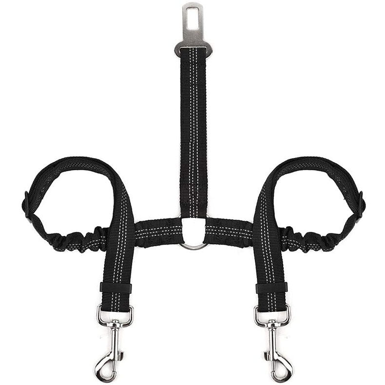 Dog Car Seat Belt Double-ended One For Two