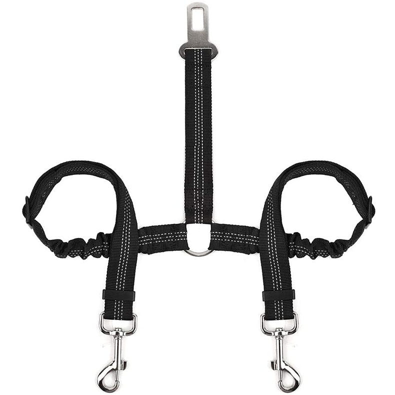 Dog Car Seat Belt Double-ended One For Two