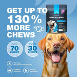 Hemp Calming Chews For Dogs Anxiety Relief Calming Treats With Melatonin Chamomile Extract Valerian Root
