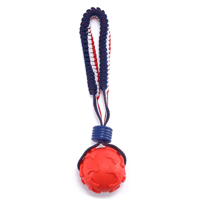 Dog Ball Toy With Elastic Rope Chewing Ball