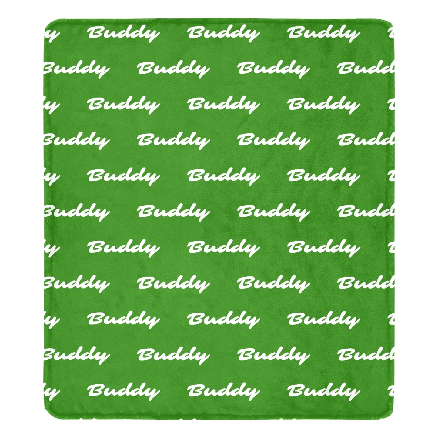 Custom Dog Name Ultra-Soft Micro Fleece Blanket . Green