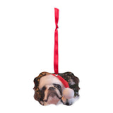 Custom Christmas Acrylic Ornament Using Dog Photo