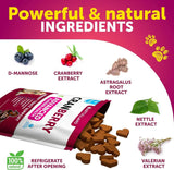 Dog UTI Treatment Cranberry Supplement Bladder Control Urinary Tract Infection Incontinence Pill Bladder Stones UTI Medicine Treats 70 Soft Chews For Kidney Support With Fish Oil