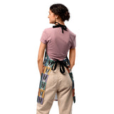 Pop Art Style Colored Boston Terriers Modern Tiles Pattern Apron .