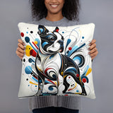 Abstract Terrier Art 02 Basic Pillow