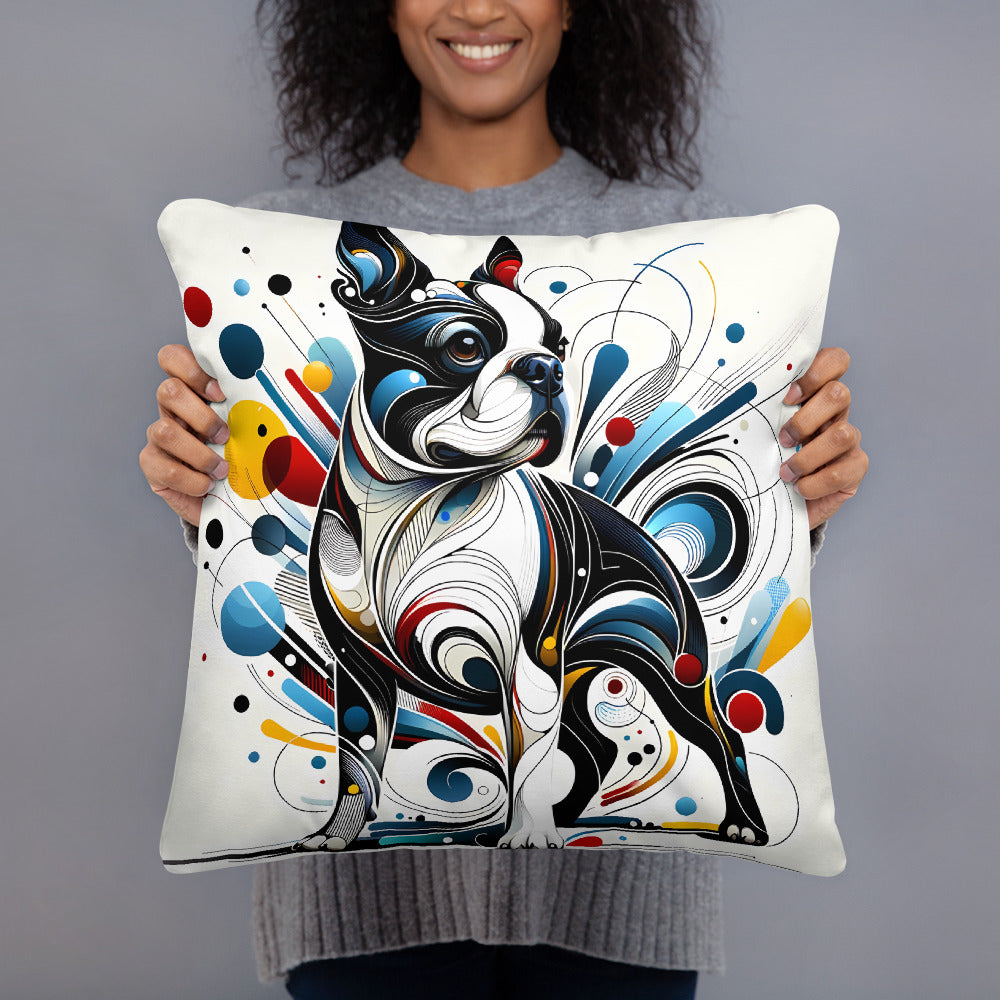 Abstract Terrier Art 02 Basic Pillow