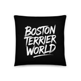 Boston Terrier World - Wicked Pup Pillow .
