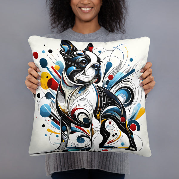 Abstract Terrier Art 02 Basic Pillow