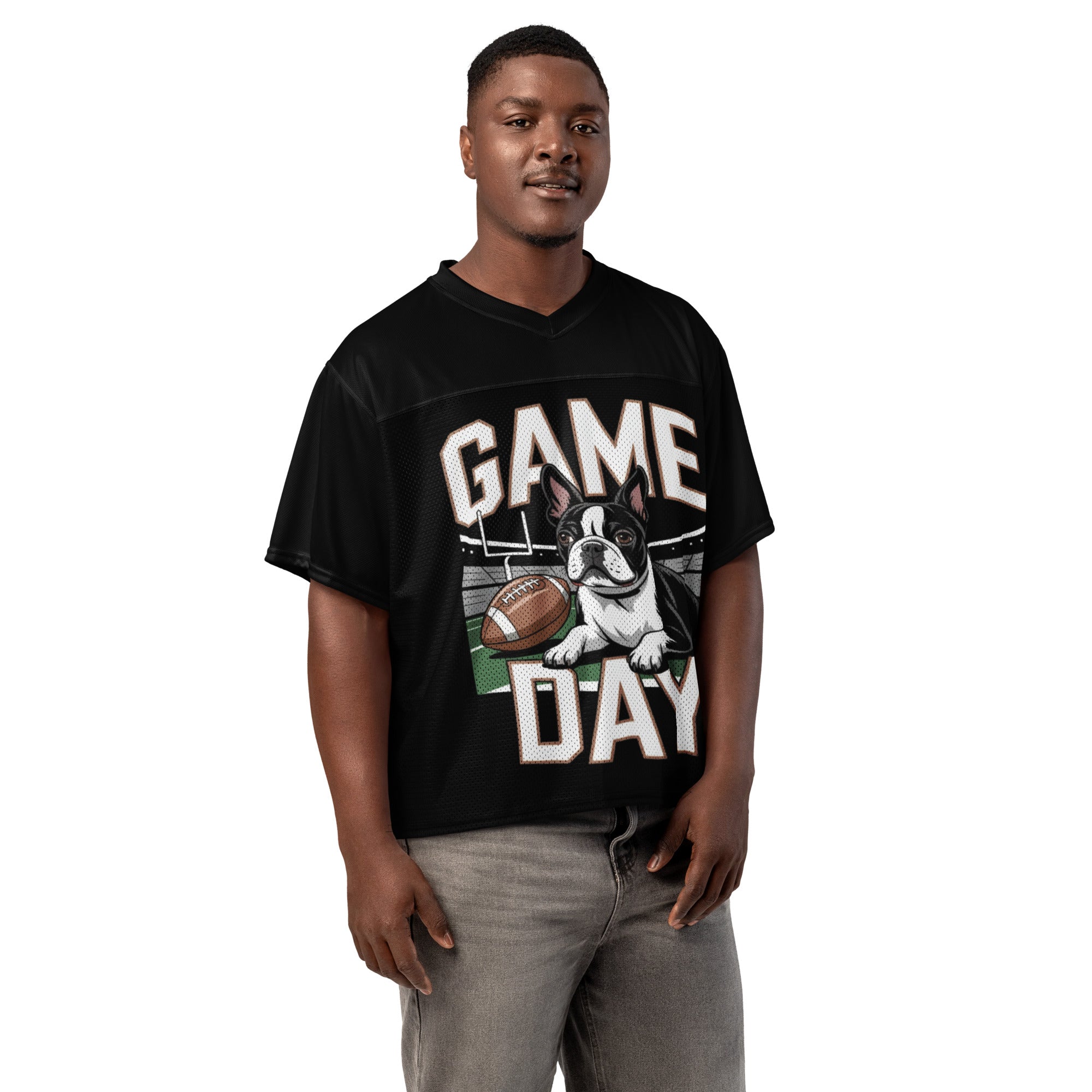 Game Day Dog Boxy Football Jersey .