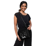 Ears With Boston Terrier Name - Custom Crossbody Bag