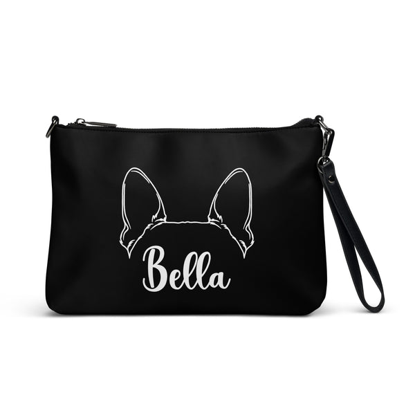 Ears With Boston Terrier Name - Custom Crossbody Bag