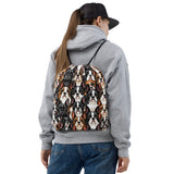 Boston Terrier Dogs Crowd Drawstring Bag . Default Title