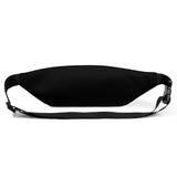 Custom Name with Boston Terrier Silhouette Fanny Pack - Black