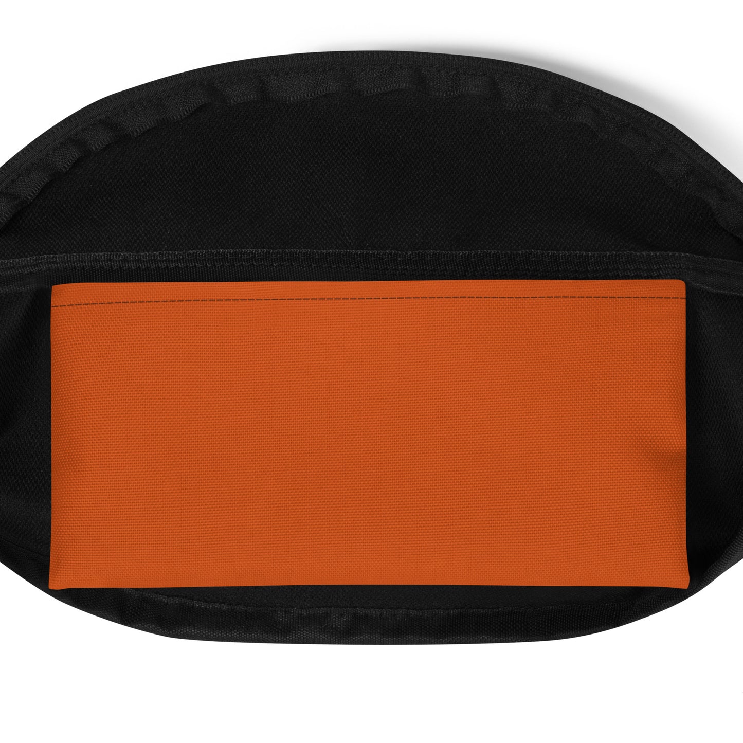 Custom Name with Boston Terrier Silhouette Fanny Pack - Orange