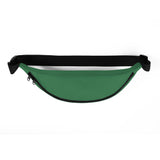 Custom Name with Boston Terrier Silhouette Fanny Pack - Green