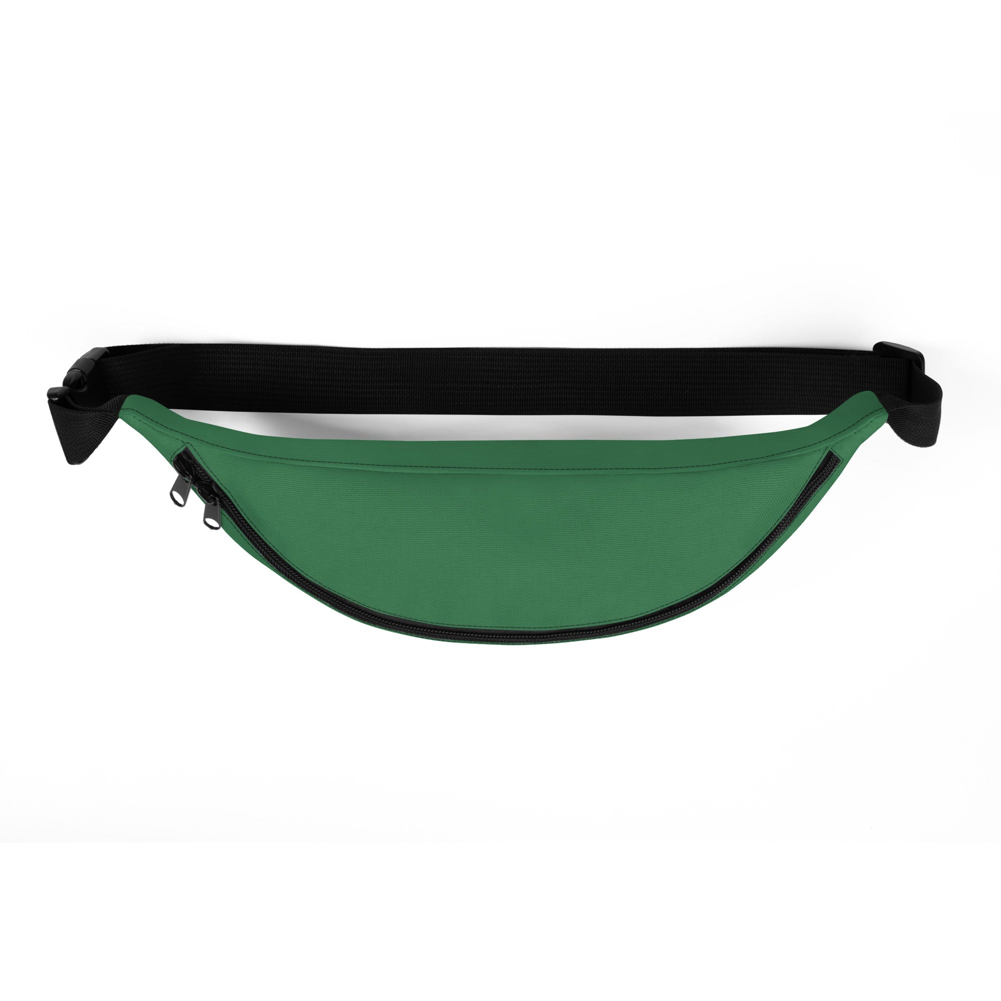 Custom Name with Boston Terrier Silhouette Fanny Pack - Green