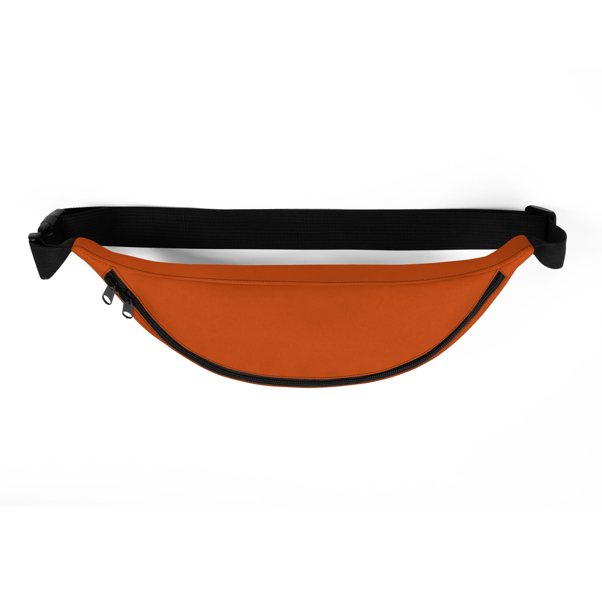 Custom Name with Boston Terrier Silhouette Fanny Pack - Orange