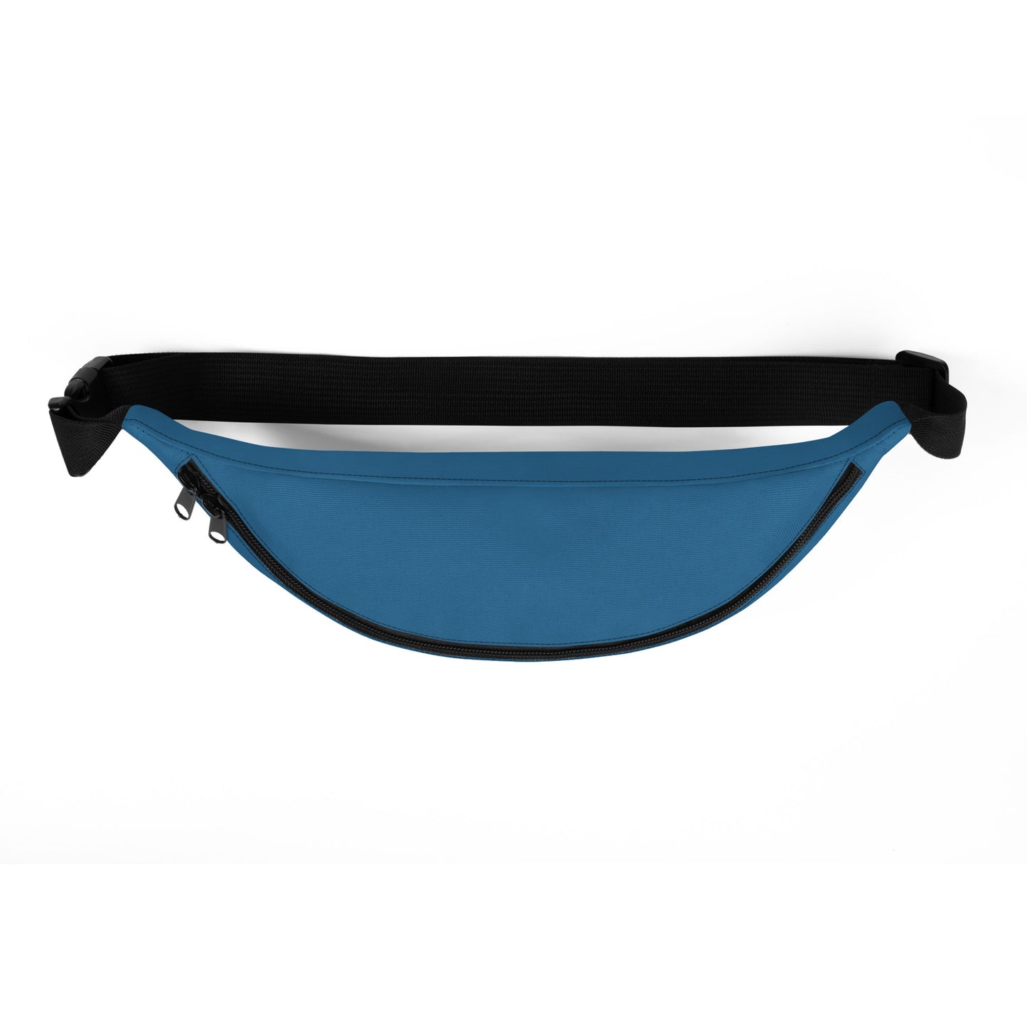 Custom Name with Boston Terrier Silhouette Fanny Pack - Ocean Blue