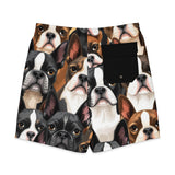 Boston Terrier Dogs Men's Board Shorts .