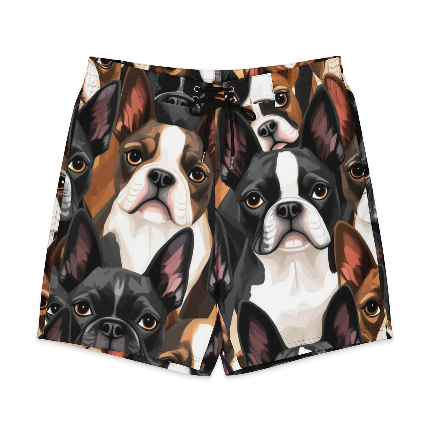 Boston Terrier Dogs Men's Board Shorts . 6XL