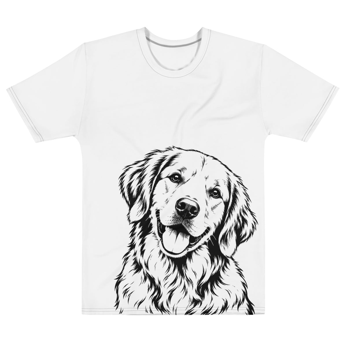 Golden Retriever Head Tilt T-Shirt .