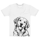 Golden Retriever Head Tilt T-Shirt .