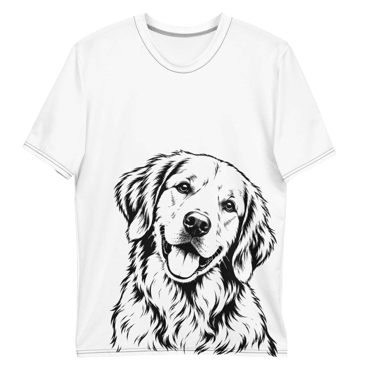 Golden Retriever Head Tilt T-Shirt .