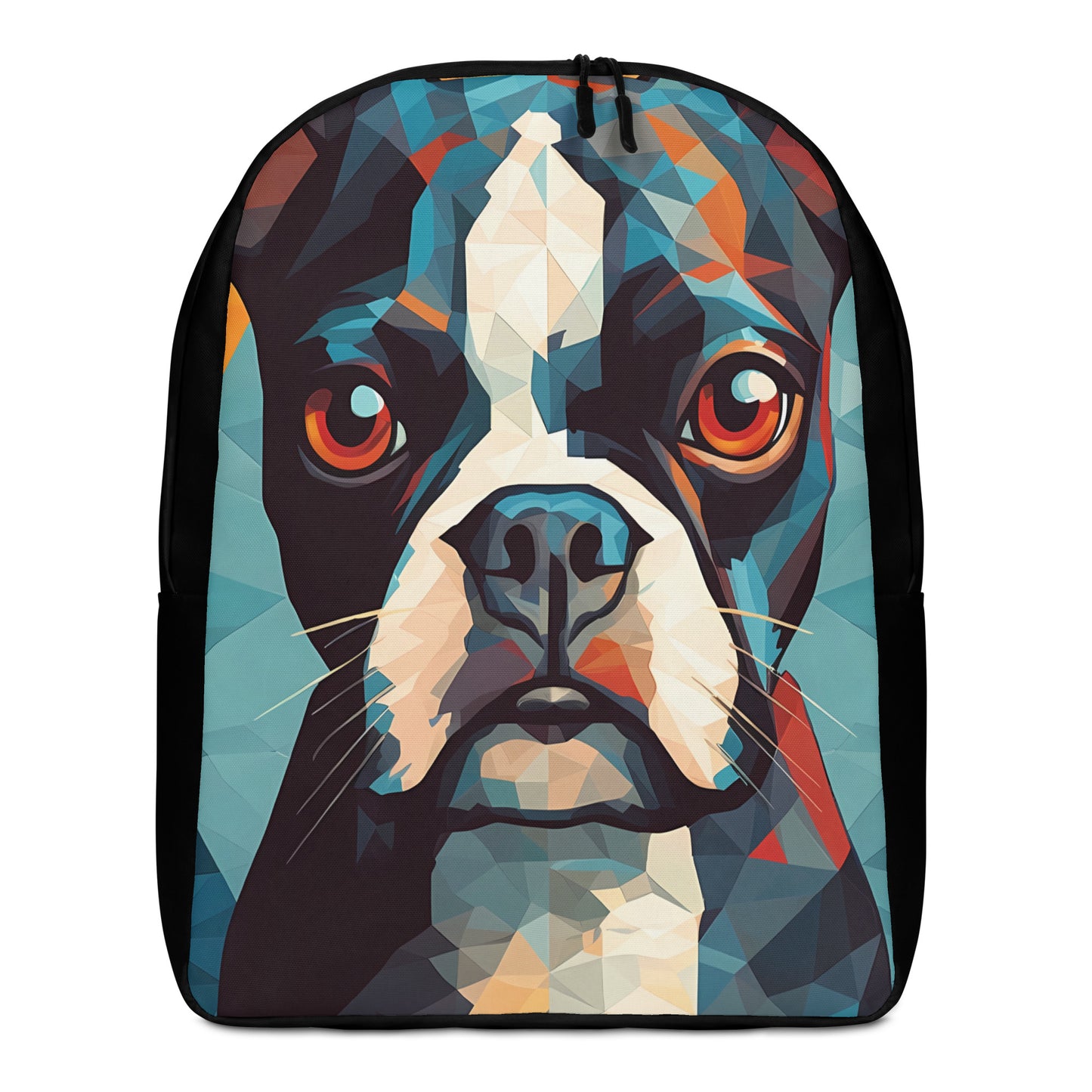 Geometrical - Boston Terrier Dog Minimalist Backpack