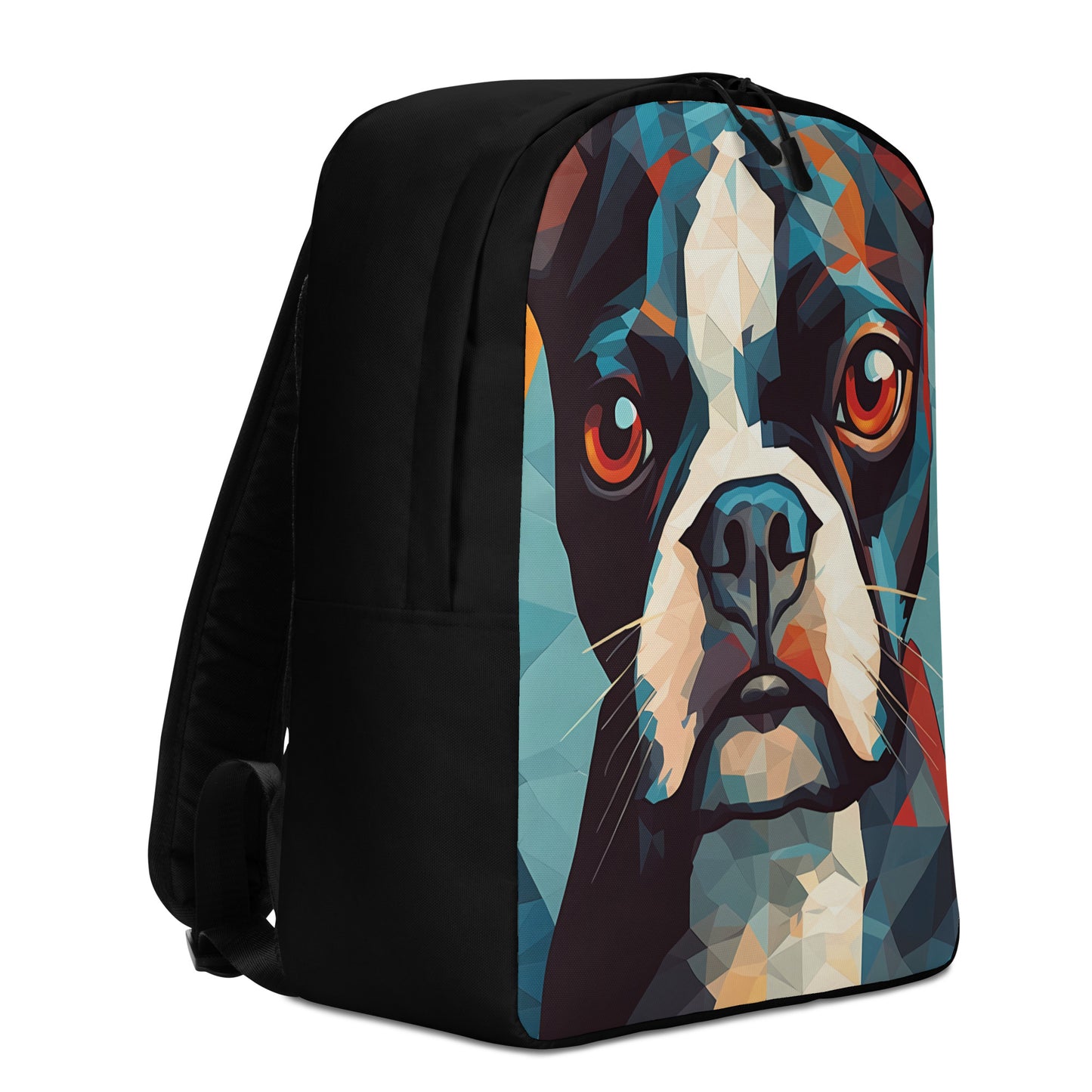 Geometrical - Boston Terrier Dog Minimalist Backpack
