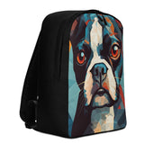 Geometrical - Boston Terrier Dog Minimalist Backpack