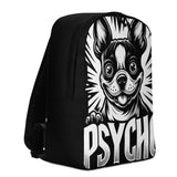 Psycho Boston Terrier Dog Minimalist Backpack