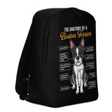 The Anatomy Of A Boston Terrier Minimalist Backpack