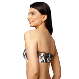 Boston Terrier Dogs Crowd Recycled Bandeau Bikini Top .