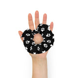 Paw Prints Recycled Scrunchie .