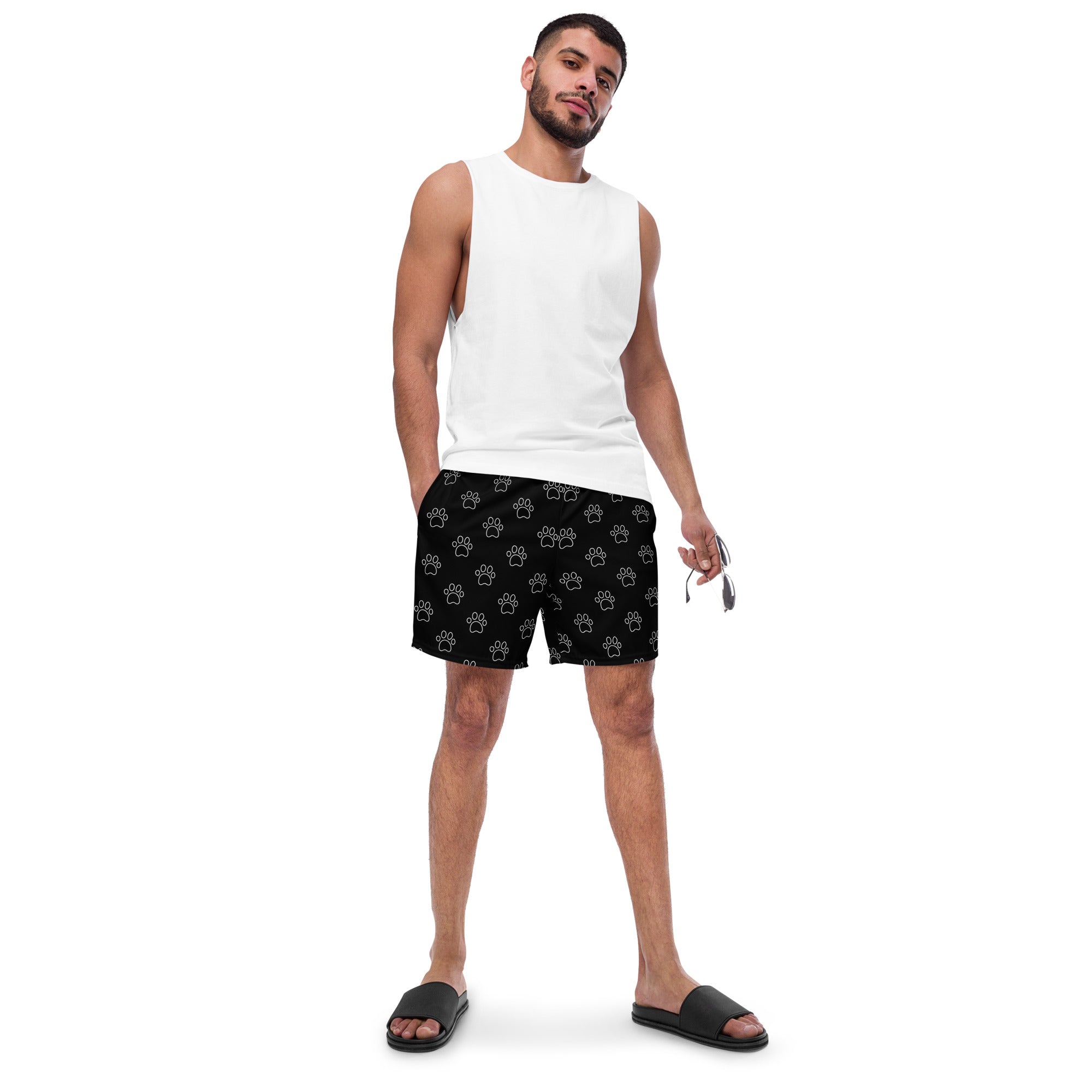 Dog Paws Men's Swim Trunks