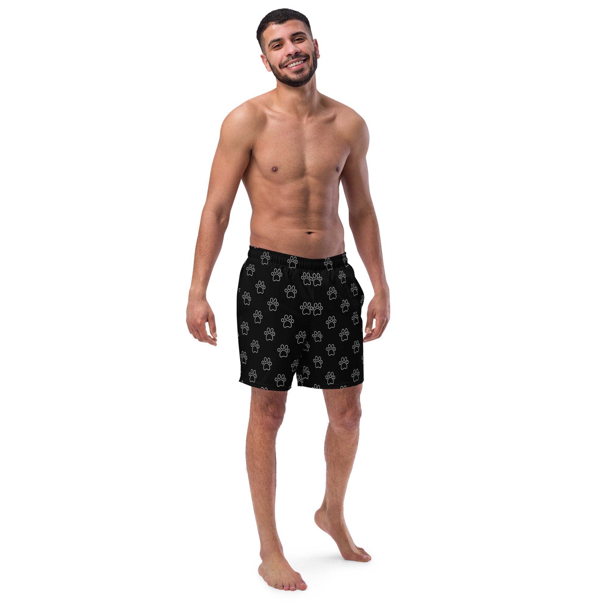 Dog Paws Men's Swim Trunks