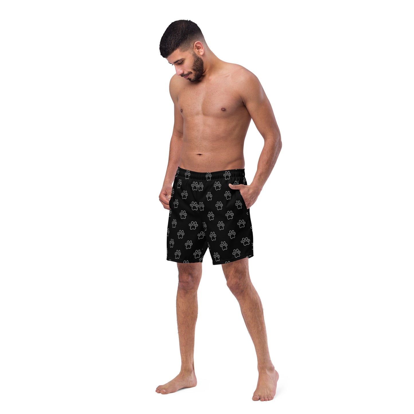 Dog Paws Men's Swim Trunks