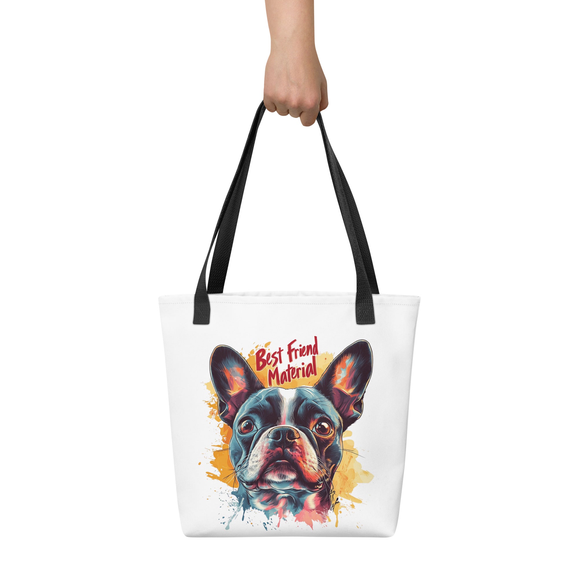 Best Friend Material Tote Bag .