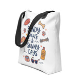 Sandy Paws & Sunny Days Tote Bag .