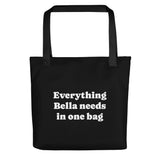 Everything My Dog Needs In One Tote Bag . Black
