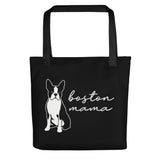 Boston Mama Tote Bag . Black