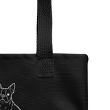 Boston Terrier Doodle Dog Lover Tote Bag .