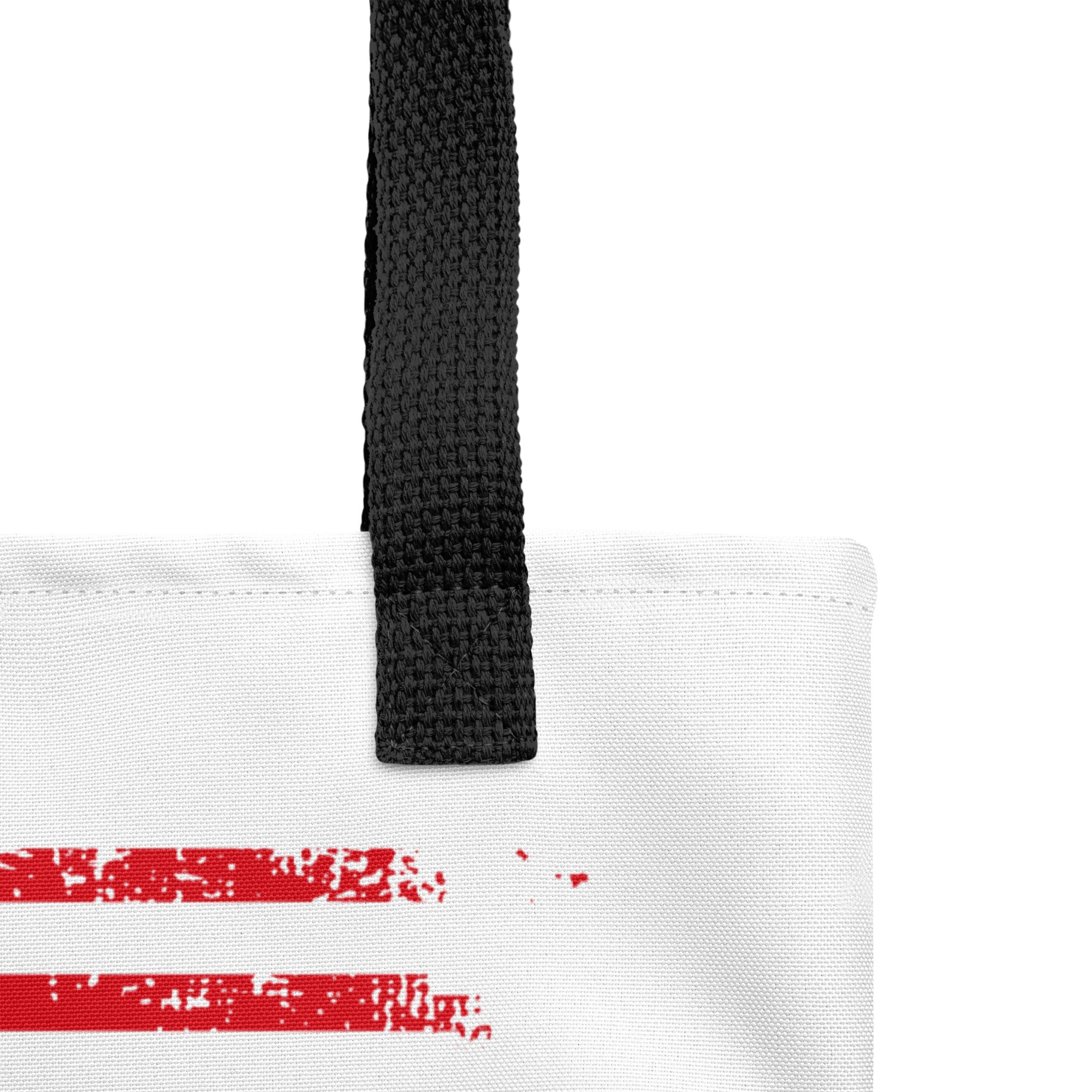 Boston Terrier American Flag White Tote Bag – 4th of July Patriotic Dog Tote Bag | USA 250th Birthday Tote Bag .