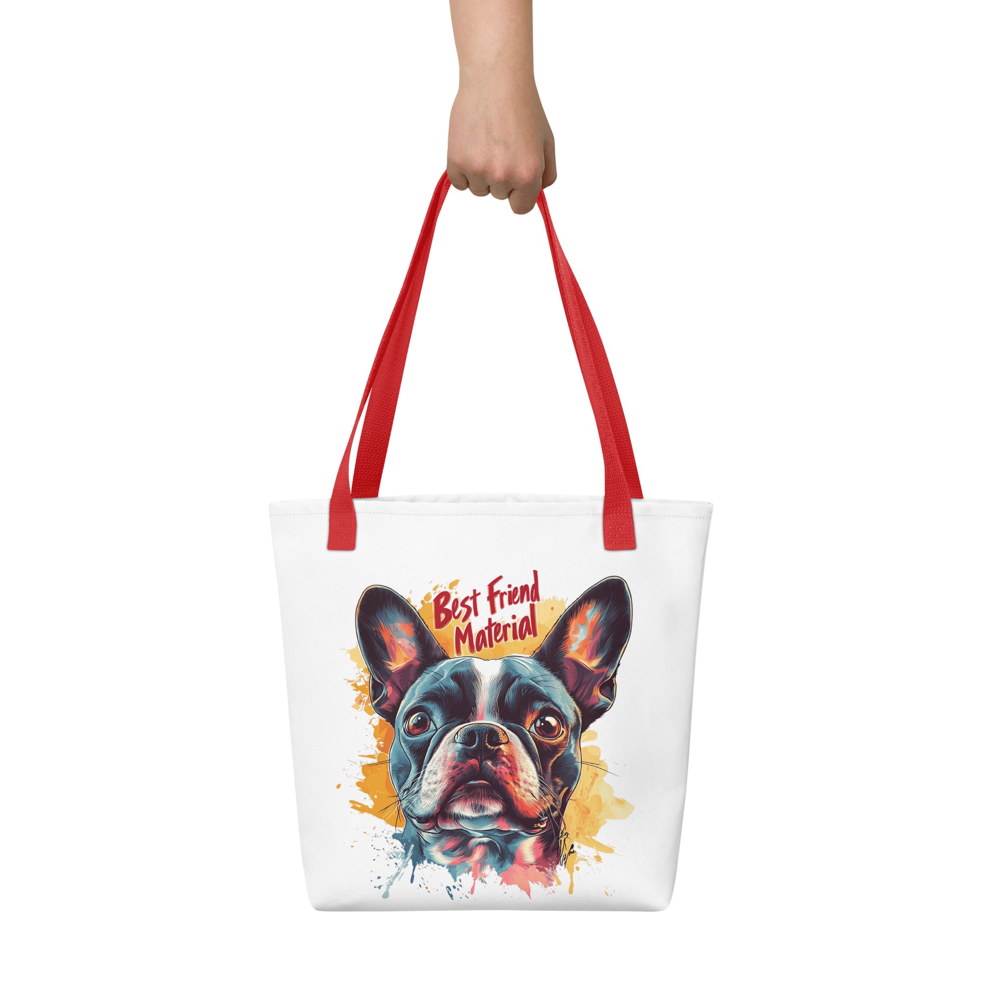 Best Friend Material Tote Bag .