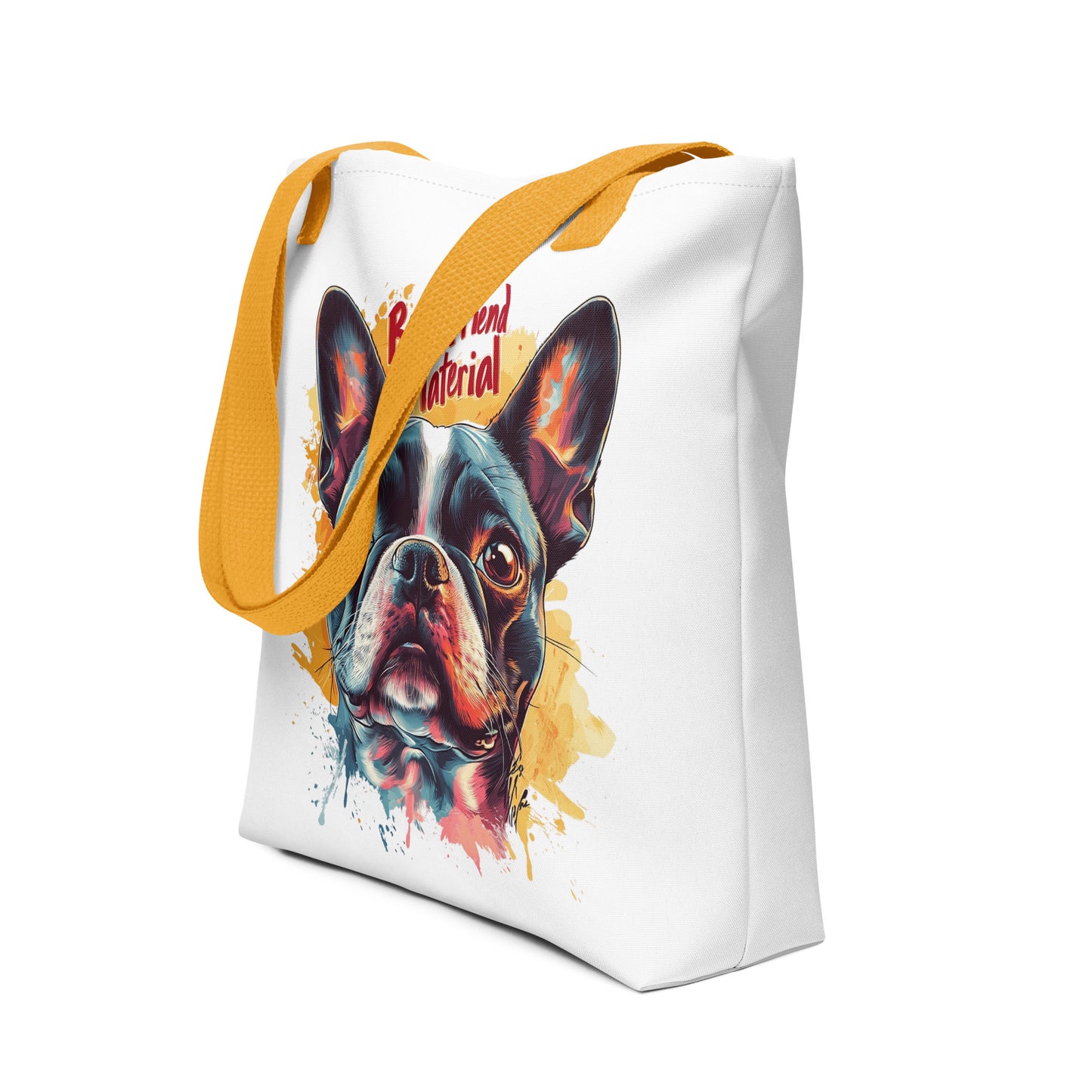 Best Friend Material Tote Bag . Yellow